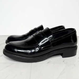 Steve Madden Lorenn Black Patent Loafer 8 1/2